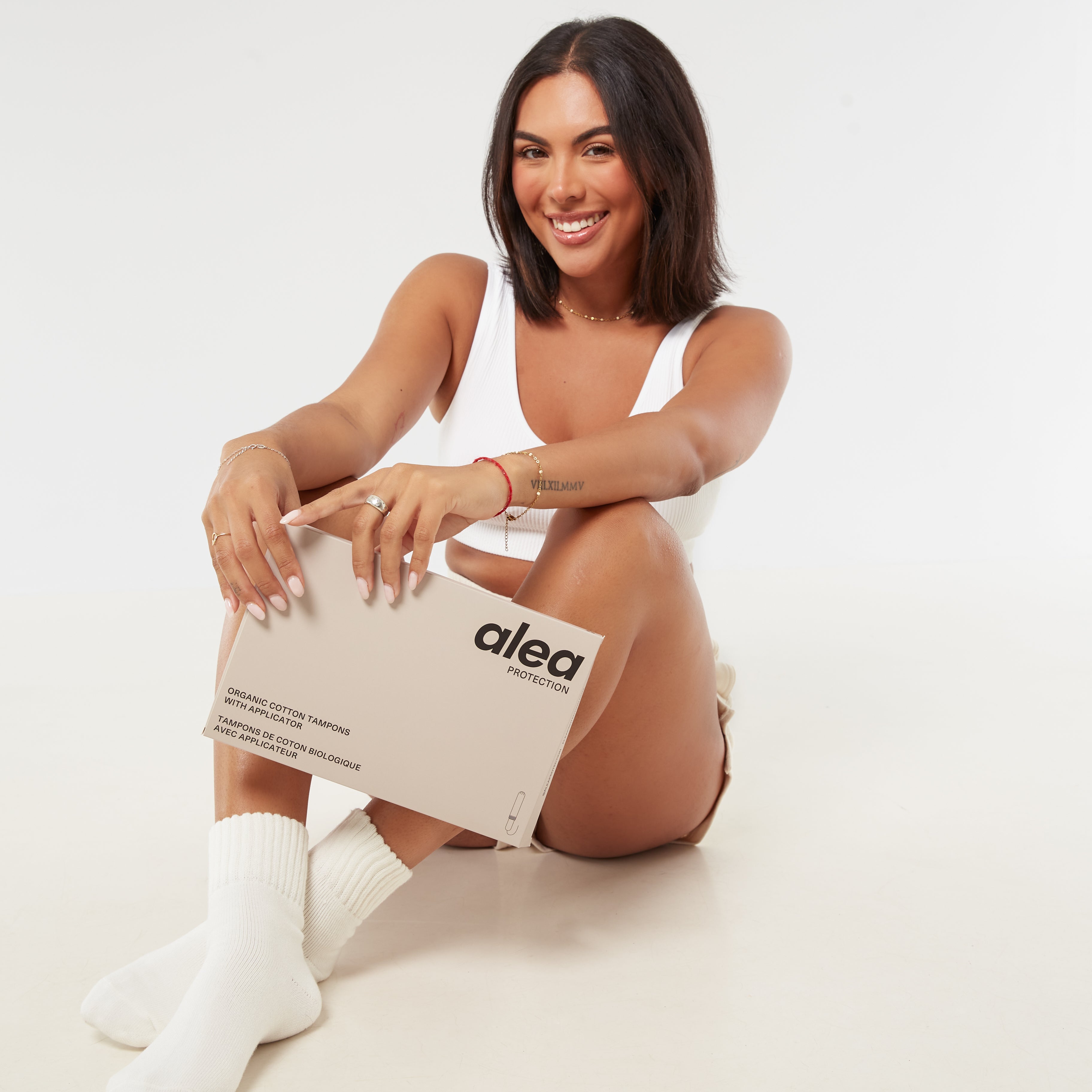 Alea Organic Cotton Tampons with Cardboard Applicator - Light